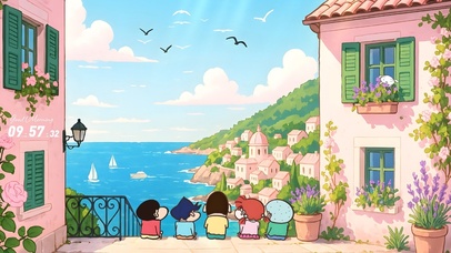 蜡笔小新の海边小镇