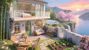 宁静山涧小屋