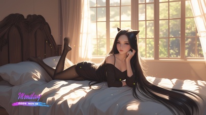 她的眼神带着水一般的柔情