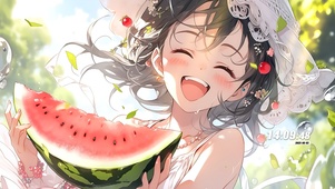 甜美西瓜女孩