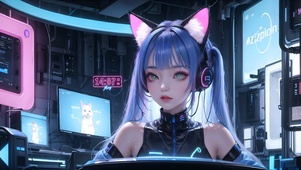 4k兽耳可爱女孩