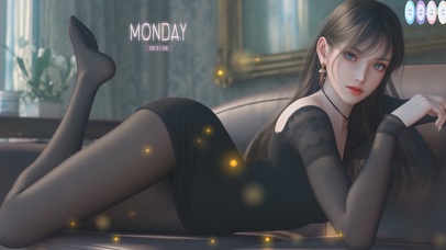 面容恬静，不被世俗所扰的淡然