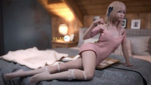 唯美白色蕾丝少女