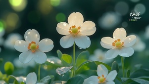 雨中雏菊