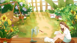 夏天的小院子