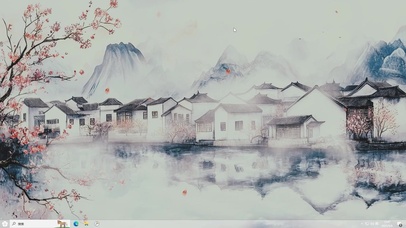 江南AI水乡护眼壁纸-桌面主题