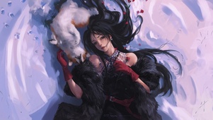  雪地美少女