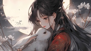 4K清纯可爱古风少女玉兔