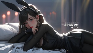 可爱兔兔少女