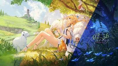 卡提希娅草坪小憩-随时间变化