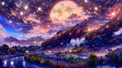 唯美安静治愈梦幻湖