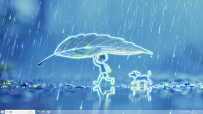 清韵雨境-桌面主题