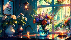 鲜花客厅