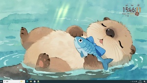 悠闲的小水豚