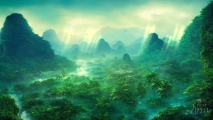 原始丛林清晨