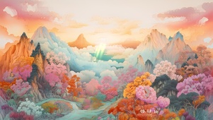 牡丹春江图