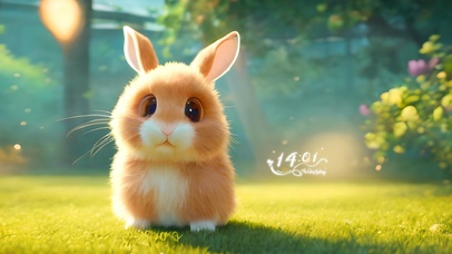 4k毛茸茸小兔