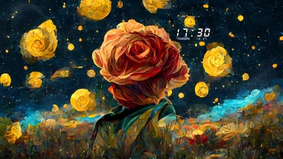 梵高眼中的玫瑰