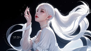 白毛女孩