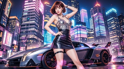 美女与跑车