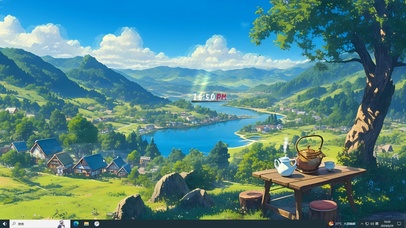4K饮茶观山