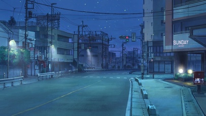 4k夜晚人行横道路口