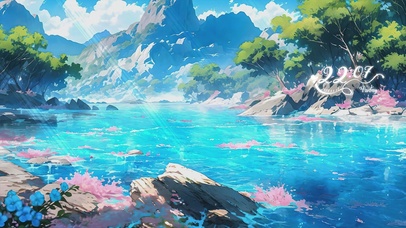 粉色梦幻风景壁纸