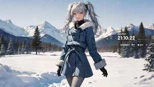 雪景少女