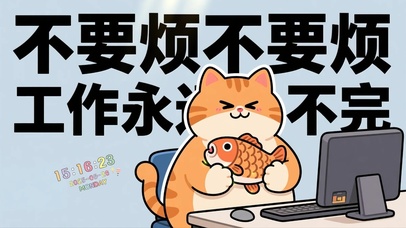 打工人趣味文字桌面