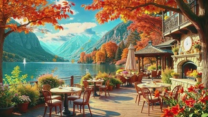 湖边的小店