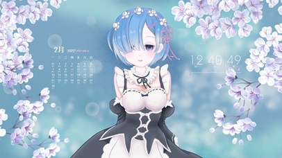 唯美蕾姆（含音频日历时钟）