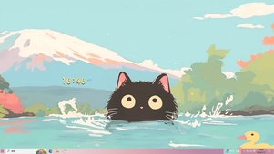 潜水的黑猫