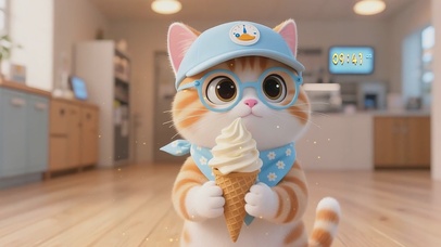 冰淇淋小猫