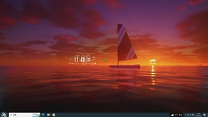 海上帆船主题