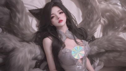 甜美可爱猫耳朵女孩