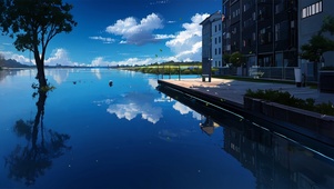 唯美湖景