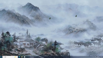 雾隐山居-桌面主题