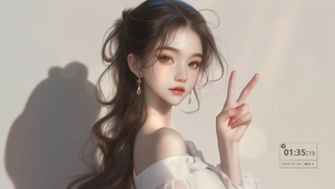 阳光可爱女孩