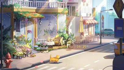 4K唯美治愈街角阳光花房