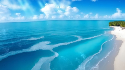 唯美蓝色大海