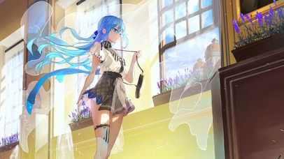 夏风吹过的少女