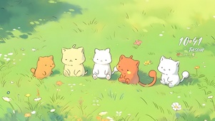 五只小猫