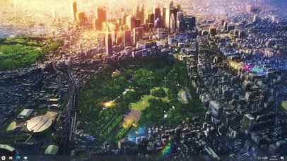 言叶之庭-公园鸟瞰