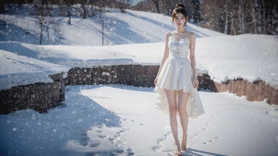 4k唯美，漫天大雪