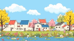 河畔村庄