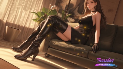 她的存在如同一幅流动的画卷