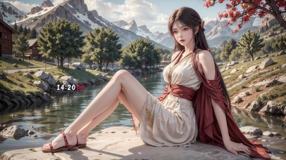 清冷破碎感长腿美女