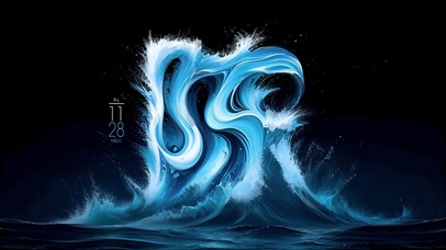 海浪陈姓氏文字壁纸