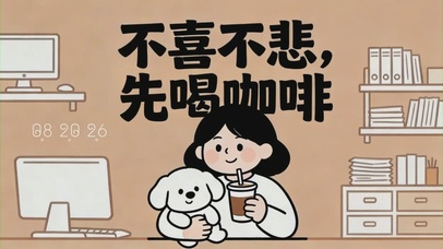 不喜不悲，先喝咖啡