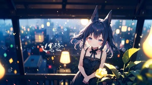 可爱温馨兽耳少女